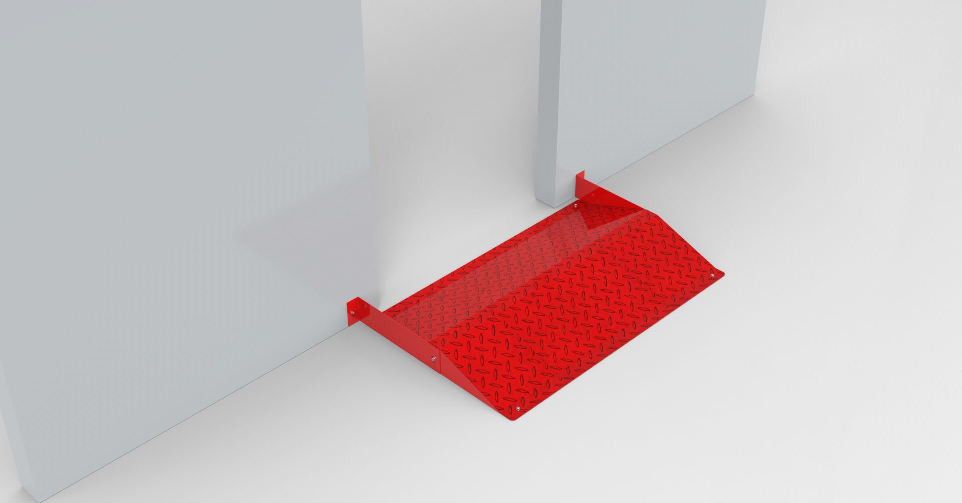 Rampe de rétention pour porte piétonne