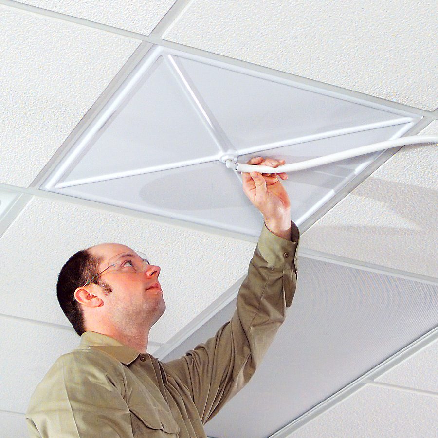 Système de déviation de fuite pour faux plafond NEW PIG®