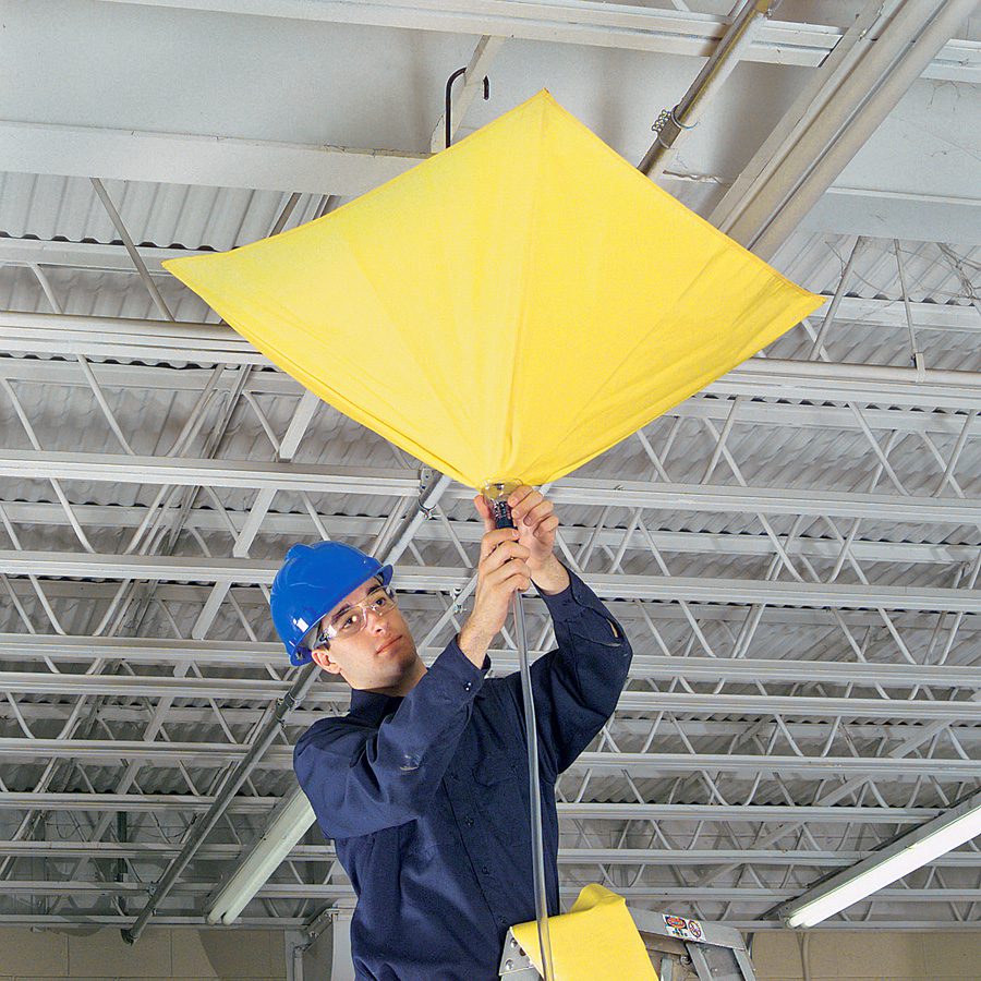Système de déviation de fuites pour toits déploiement rapide NEW PIG® - En forme de parapluie