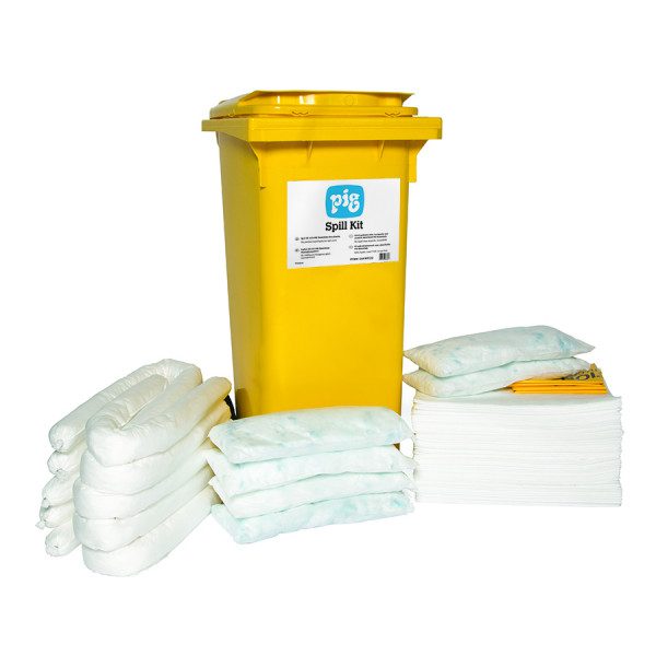 Kit hydrocarbures en conteneur sur roulettes - petit NEW PIG® Essentials