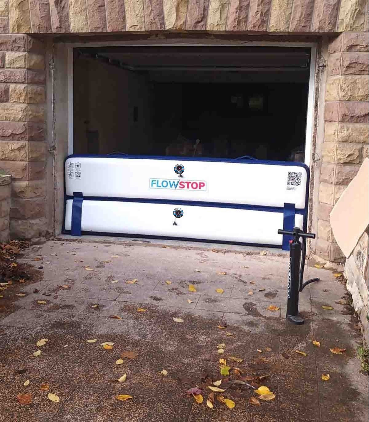 Le FLOWSTOP et sa pompe de gonflage