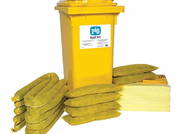 Kit chimique New Pig Essentials en conteneur sur roulettes