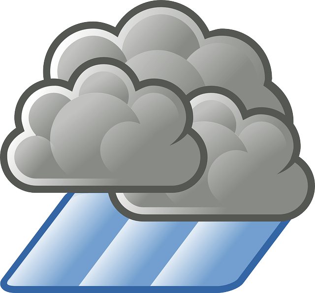 forte pluie Icone nuage et pluie