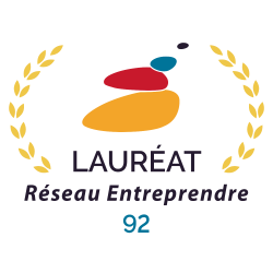 logo Lauréat réseau entreprendre 92