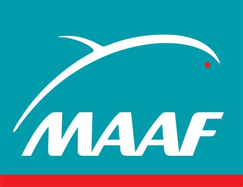 Image du logo de MAAF, représentant un dauphin blanc sur un fond émeraude avec les lettres de MAAF en blanc