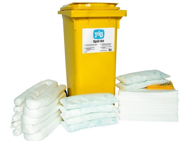 Kit hydrocarbures en conteneur sur roulettes - petit NEW PIG®  Essentials